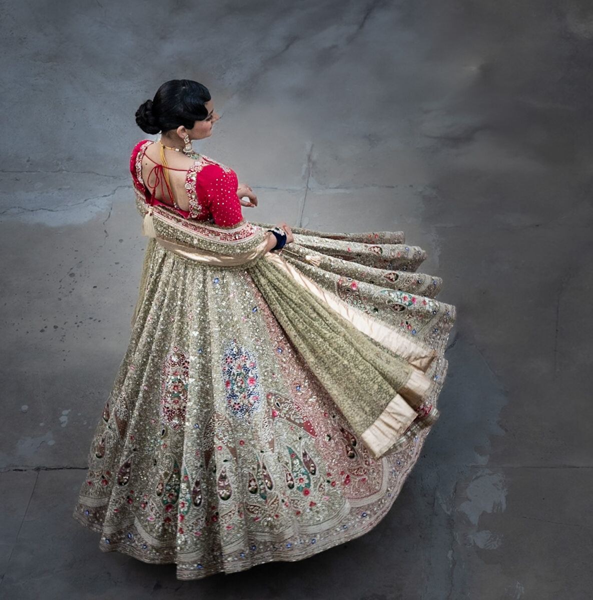 Golden lehengas for brides 2026